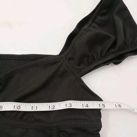 Crop Top Size M Women's Black - Picture 11 of 12